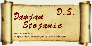 Damjan Stojanić vizit kartica